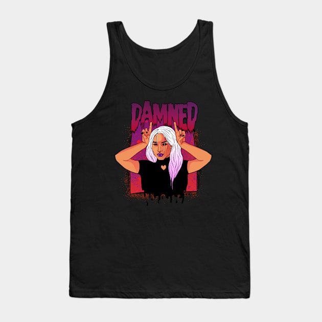 Damned Girl Tank Top by @akaluciarts